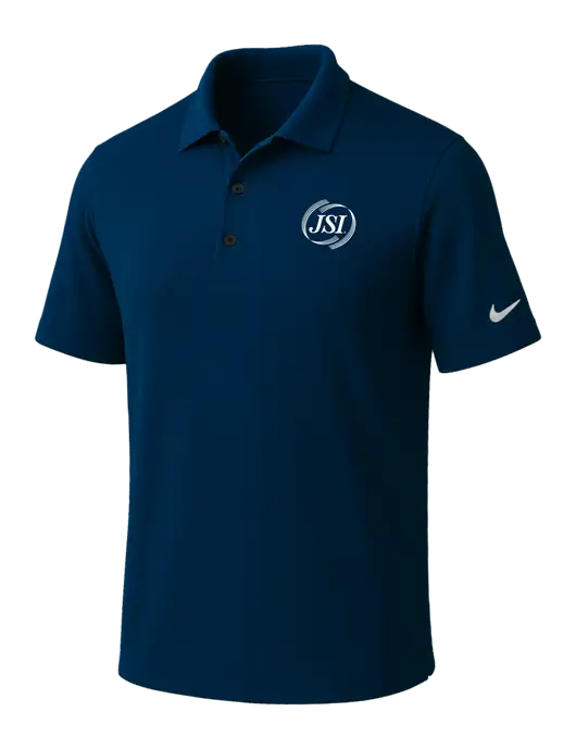 NIKE Navy Dri-Fit Micro Pique Polo w/JSI Logo