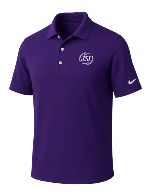 NIKE Purple Dri-Fit Micro Pique Polo w/JSI Logo