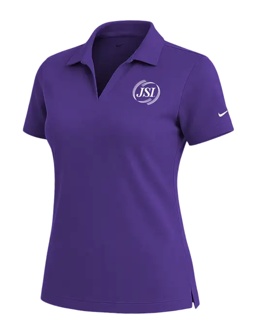 NIKE Purple Womens Dri-Fit Micro Pique Polo w/JSI Logo