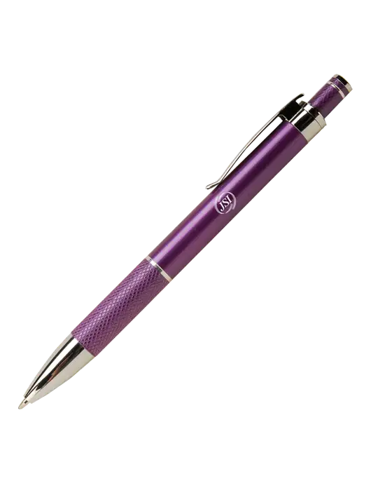 Diamond Etched Purple Pen - Black Ink w/JSI Logo