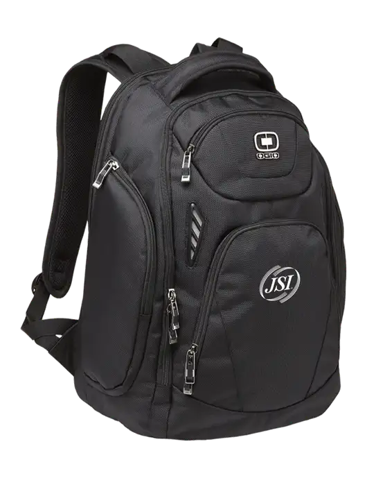 OGIO Black Mercur Laptop Backpack w/JSI Logo