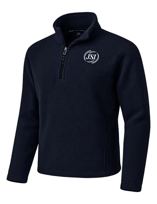 Navy Fleece 1/4-Zip Pullover w/JSI Logo
