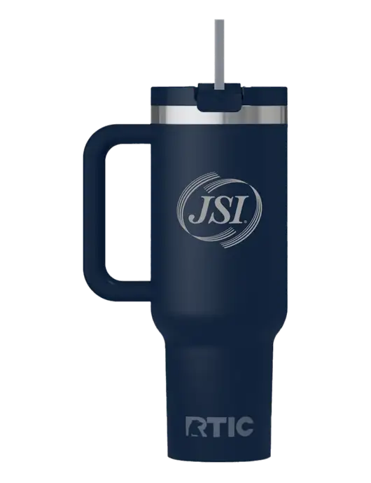RTIC Road Trip 40 oz Navy Tumbler  w/JSI Logo