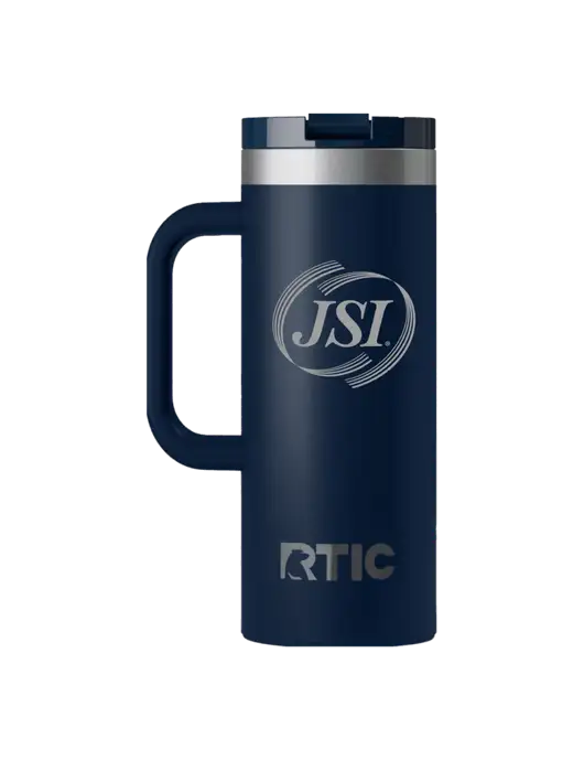 RTIC Road Trip 20 oz Navy Travel Mug w/JSI Logo