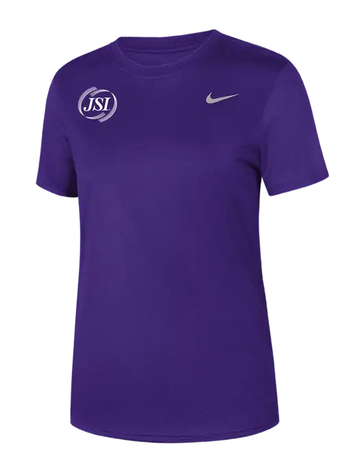 Nike Womens Team rLegend Purple T-Shirt w/JSI Logo
